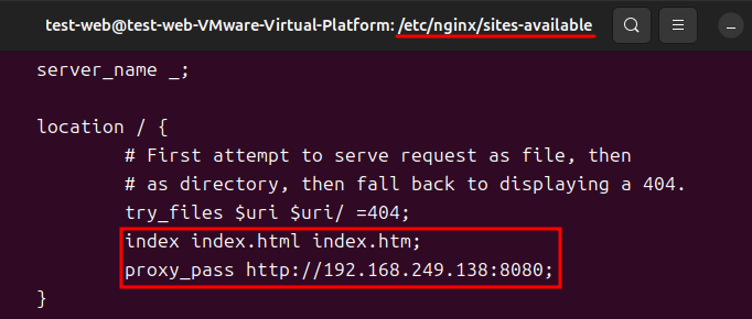 Nginx 설정파일